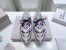 Jimmy Choo Wowen's Cosmos Sneakers in White and Pink Leather 