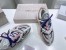 Jimmy Choo Wowen's Cosmos Sneakers in White and Pink Leather 