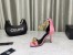 Versace Medusa Chain Sandals 110mm In Pink Leather