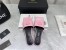 Versace La Medusa Slides In Pink Calfskin