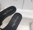 Dior Dway Slides In Black Metallic Thread Embroidery and Strass