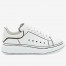 Alexander McQueen Men's Oversized Sneakers With Black Outlines