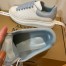 Alexander McQueen Women's Oversized Sneakers With Blue Patent Heel