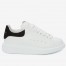 Alexander McQueen Women's Oversized Sneakers With Black Suede Heel