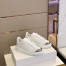 Alexander McQueen Women's White Oversized Sneakers With Metal Toe