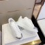 Alexander McQueen Women's White Oversized Sneakers With Metal Toe