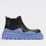 Bottega Veneta BV Tire Ankle Boots with Blue Outsole