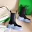 Bottega Veneta BV Tire Chelsea Boots with Blue Outsole