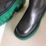 Bottega Veneta BV Tire Chelsea Boots with Green Outsole