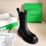 Bottega Veneta BV Tire Chelsea Boots In Black Calfskin