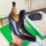 Bottega Veneta BV Lean Ankle Boots In Black Calfskin