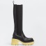 Bottega Veneta Flash Knee-high Boots with Yellow Outsole