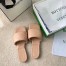 Bottega Veneta Rubber Lido Slides In Peachy Lambskin