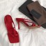 Bottega Veneta Ankle-strap Stretch Sandals In Red Leather