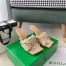 Bottega Veneta Stretch Sandals In Beige Intrecciato Raffia