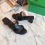 Bottega Veneta Band Sandals 55MM In Black Calfskin 