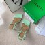 Bottega Veneta Stretch Chain Sandals In Pistachio Lambskin