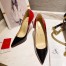 Christian Louboutin Black/Red Patent Kate Pumps 100mm