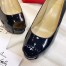 Christian Louboutin Black Patent New Very Prive 100mm Pumps