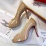 Christian Louboutin Nude Patent New Very Prive 100mm Pumps