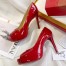 Christian Louboutin Red Patent New Very Prive 100mm Pumps