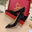 Christian Louboutin Black Patent Kate 70mm Pumps