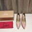 Christian Louboutin Nude Patent Hot Chick 100mm Pumps