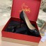 Christian Louboutin Black Patent Dirditta 130mm Pumps