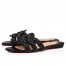 Christian Louboutin Marmela Flat Sandals In Black Lambskin