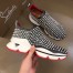 Christian Louboutin Women's Spiky Sock Donna Sneakers Grey