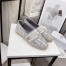 Dior Granville Espadrilles In Grey Oblique Embroidered Cotton