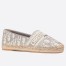 Dior Granville Espadrilles In Grey Oblique Embroidered Cotton