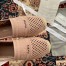 Dior Granville Espadrilles In Nude Mesh Embroidery