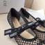 Dior Miss J'Adior Ballerina Flats In Black Mesh