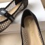 Dior Miss J'Adior Ballerina Flats In Black Mesh