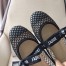 Dior Miss J'Adior Ballerina Flats In Black Mesh