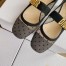 Dior Baby-D Ballet Flats In Black Dotted Swiss