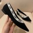 Dior J'Adior Embroidered Ballet Flats In Black Technical Canvas