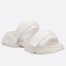 Dior D-Wander Slides In White Camouflage Fabric