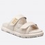 Dior DiorAct Slides In White Lambskin