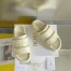 DIor Dio(r)evolution Slides Sandals In White Cannage Calfskin