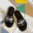 Dior Every-D Slides In Black Embossed Lambskin