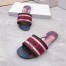 Dior Dway Slides In Fuchsia Animals Embroidered Cotton