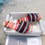 Dior Dway Slides In Multicolor Embroidered Cotton