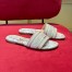 Dior Dway Slides In Gold Jardin Botanique Embroidered Cotton