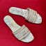 Dior Dway Slides In Gold Jardin Botanique Embroidered Cotton