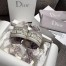 Dior Dway Slides In Grey Toile de Jouy Embroidered Cotton