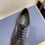 Dior Men's Explorer Derby Shoe In Black Leather With Oblique Canvas