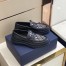 Dior Men's Explorer Loafers In Black Leather With Oblique Jacquard