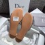 Dior Dway Slides In Grey-Tone Embroidered Metallic Fabric